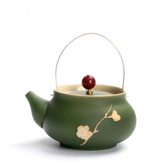 Japanese style ceramic tea pot