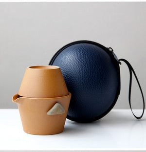 Ceramic Japanese style portable tea set